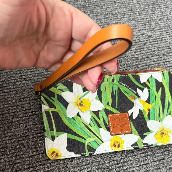 Dooney & Bourke Daffodil Wristlet - Black, Green, and Yellow - Picture 5 of 5